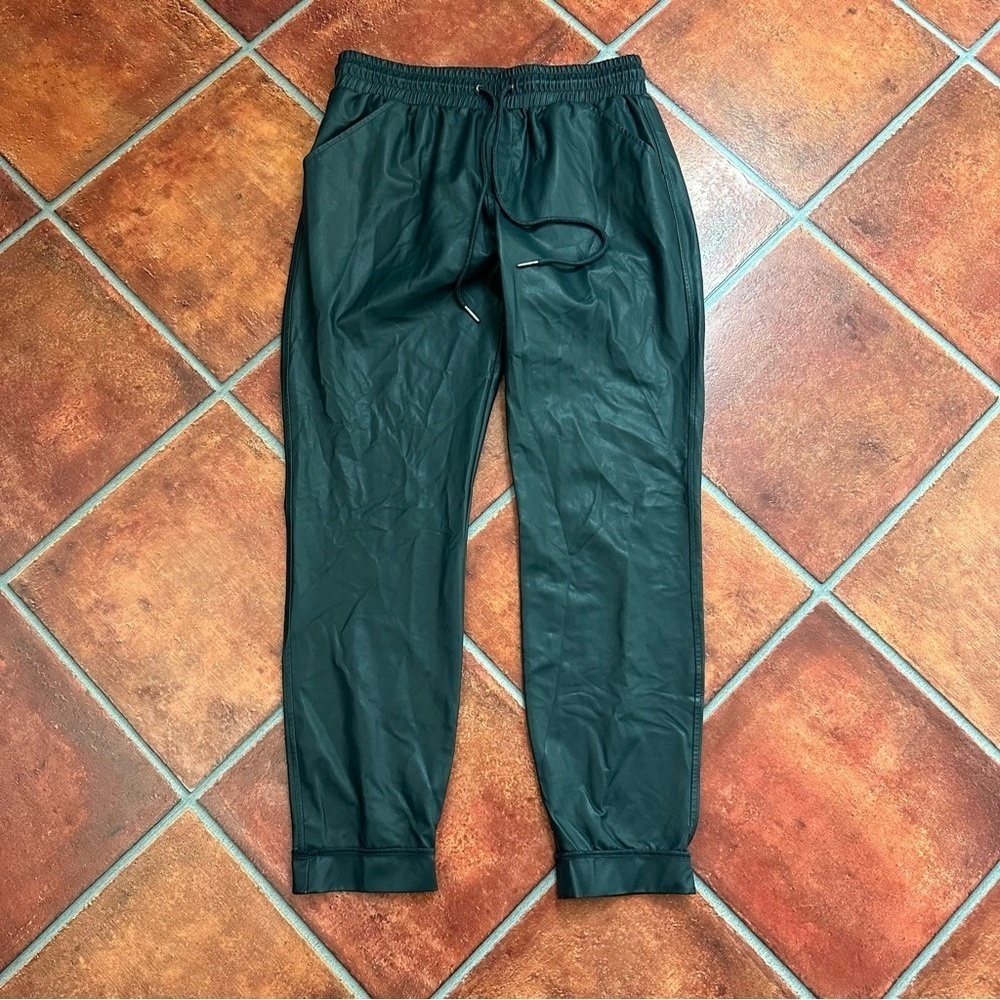David Lerner Vegan Leather Ankle Cropped Pants - Picture 3 of 5